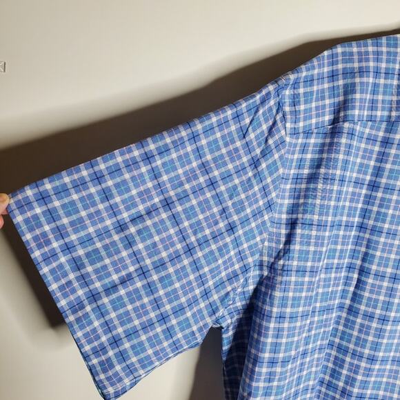 Daniel Cremieux Signature Collection Blue plaid shirt Size XXL NWT - Picture 8 of 9